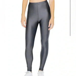 American Apparel Nylon Tricot Leggings  Grey Size XS